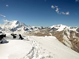 26 Dhampus Peak Panorama Gurja Himal, Dhaulagiri V, Dhaulagiri III, Dhaulagiri II, Sita Chuchura, Hidden Valley, Mount Hongde 